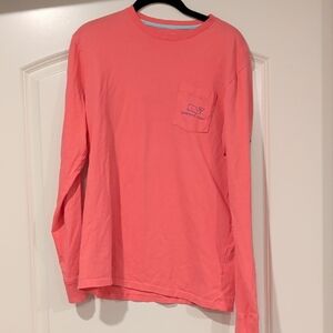 Vineyard Vines Pink Long Sleeve Tee